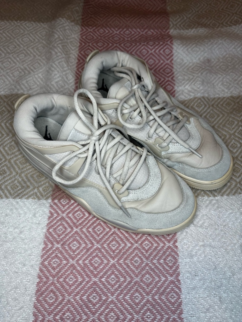 Nike Jordans - Cream and White